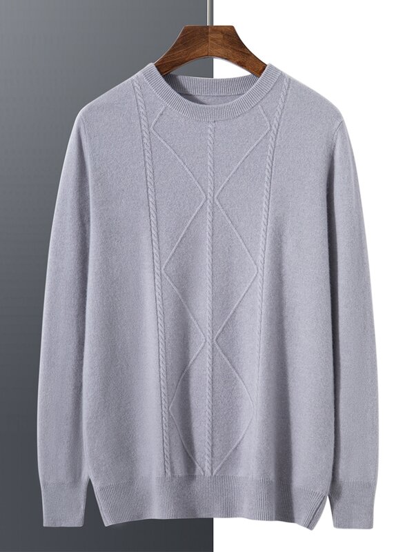 Мужской джемпер Ready-Wear, свитер, новинка 100%, кашемировые пуловеры с длинным рукавом и круглым вырезом, свободная Высококачественная вязаная рубашка для отдыха на осень и зиму