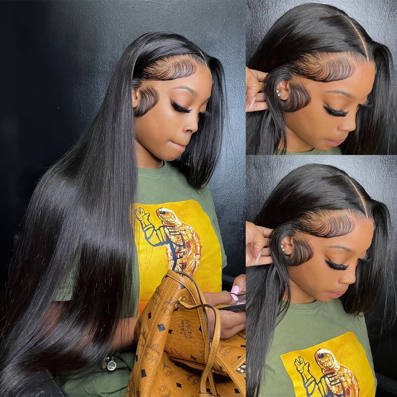 Bone Straight HD Lace Frontal Wig 13X6 Glueless Wig Human Hair Ready To Wear Lace Front Wigs For Women Lace Closure 5x5 6X6 Wig