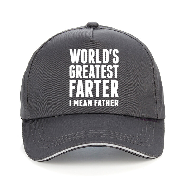 Funny Worlds Greatest Farter I Mean Father baseball cap Best Dad Ever Father Day Gift Papa hat summer ventilation Snapback hats