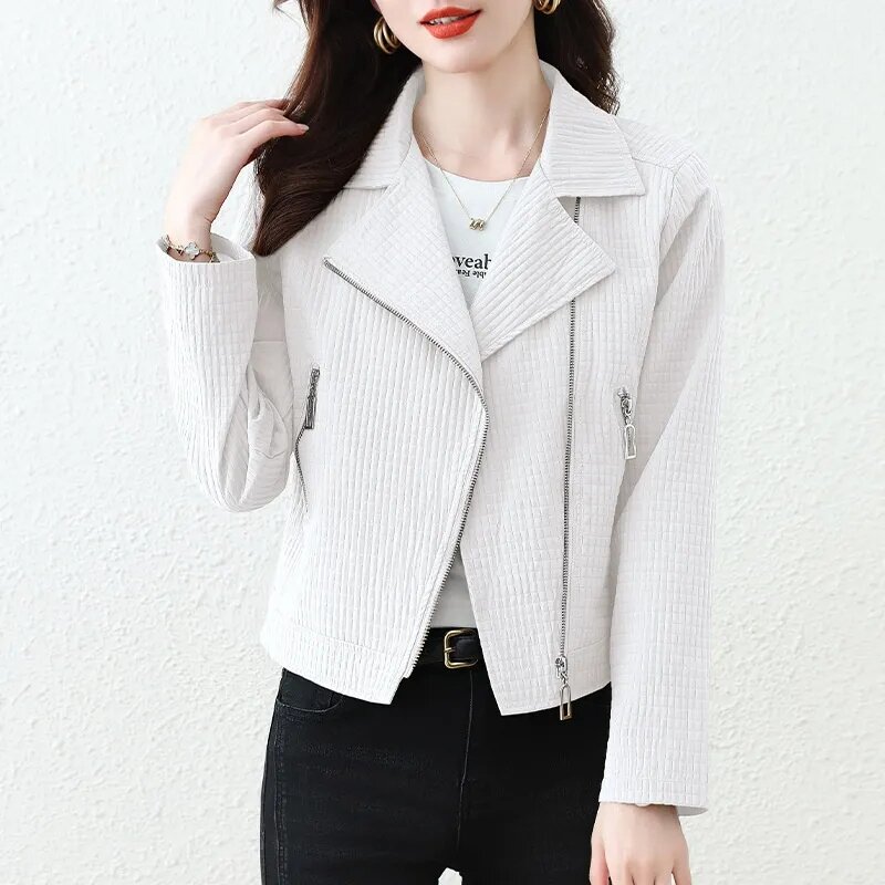 Новинка весна-осень 2024, Модный женский Блейзер, элегантный повседневный короткий облегающий офисный костюм с длинными рукавами в Корейском стиле, женская верхняя одежда