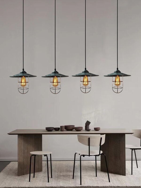 Industrial style chandelier loft creative vintage single head restaurant café aisle