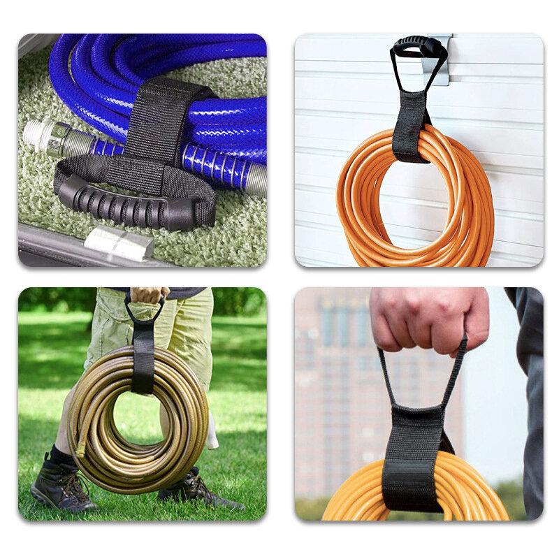 Pool Hoses Garden Hoses Cables Storage Strap Heavy-Duty Hook And Loop Cord Carrying Strap Hanger And Organizer With Handle