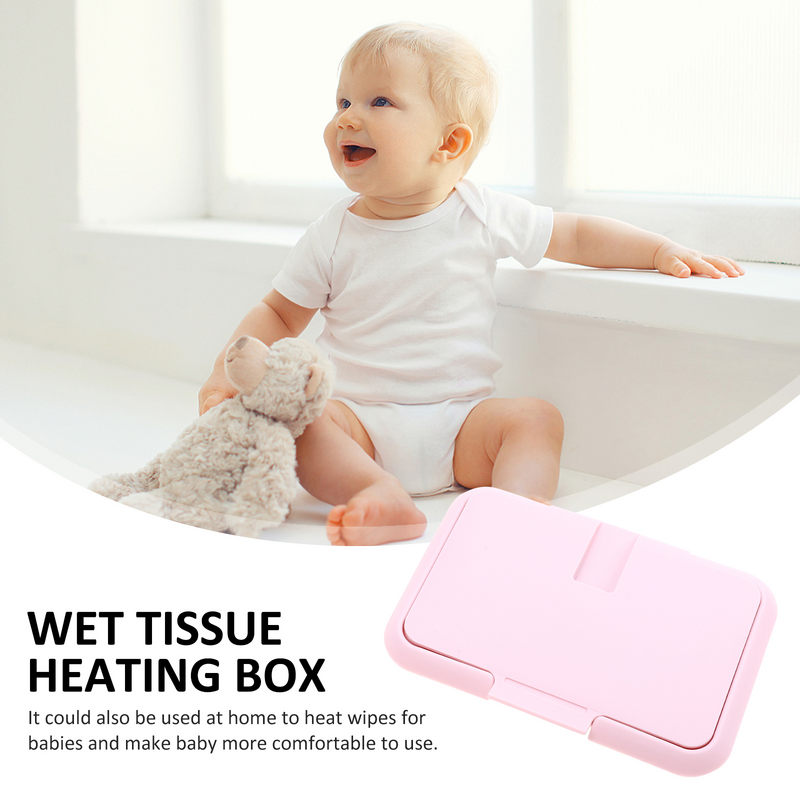 1pc Portable Baby Wipe Warmer Wet Tissue Heating Box Wet Tissue Warmer for Car