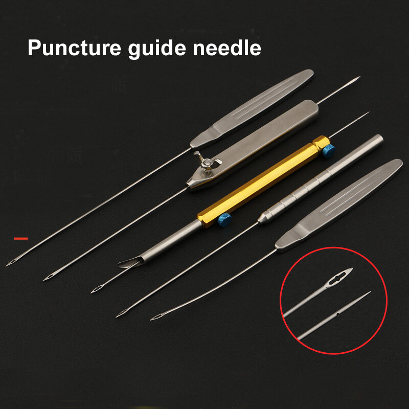 Cosmetic plastic face tissue puncture guide needle facial line carving instrument tool stainless steel facial peel guide breaker