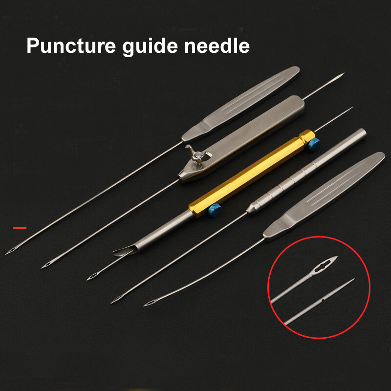 Cosmético plástico rosto tecido punção guia agulha facial linha escultura instrumento ferramenta aço inoxidável peel facial guia disjuntor
