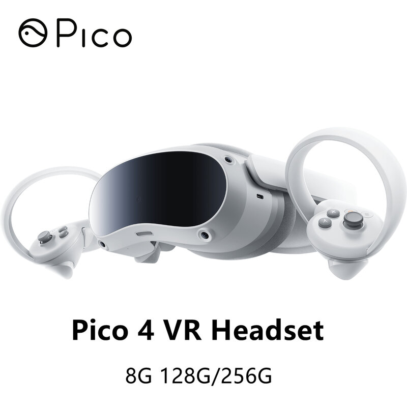 Versão cn & versão global pico 4 vr fone de ouvido pico4 tudo-em-um óculos de realidade virtual 4k + display jogar vapor vr jogos