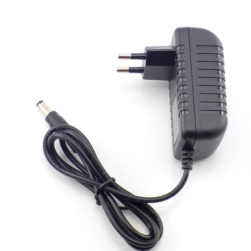 Adapter DC Plug AC ke DC Power Supply Adapter 12V 2A 100-240V Charger Adapter untuk CCTV LED Strip lampu US EU AU UK Plug