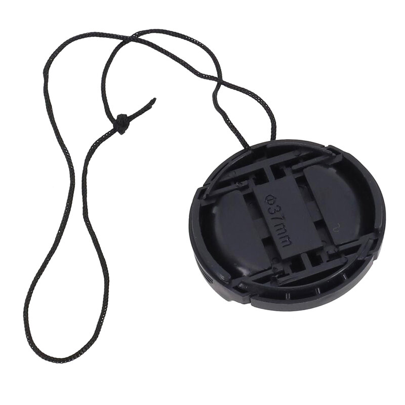 Protetor de lente Cap Cover Holder, pitada central na tampa, acessórios de proteção, 49mm, 52mm, 55mm, 58mm, 62mm, 67mm, 72mm, 77mm, 82mm