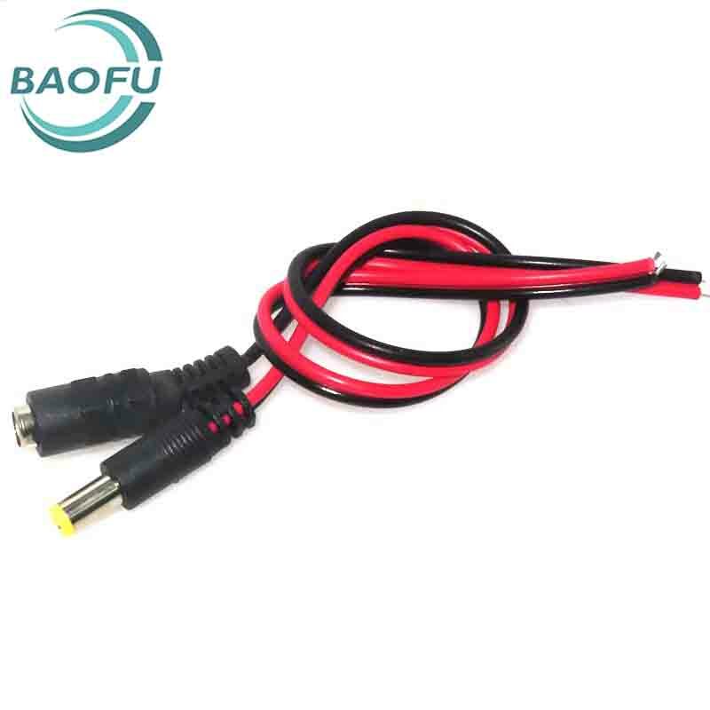 5 stücke 12 v24v Buchse Stecker Stecker rot und schwarz Netz kabel Überwachung Strom versorgung männlich und weiblich Stecker Gleichstrom kabel