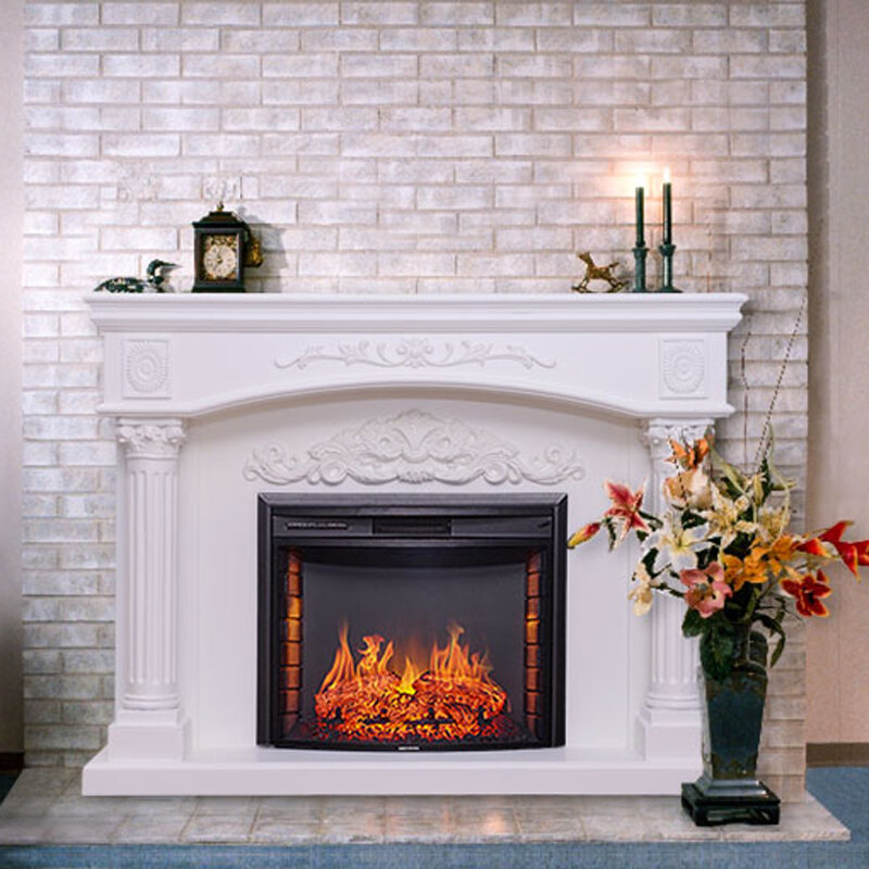 Electric Fireplace Core Fake Decorative Fireplace Simulation Flame Electric Fireplaces with 3d Fire Fake Fireplace Heater