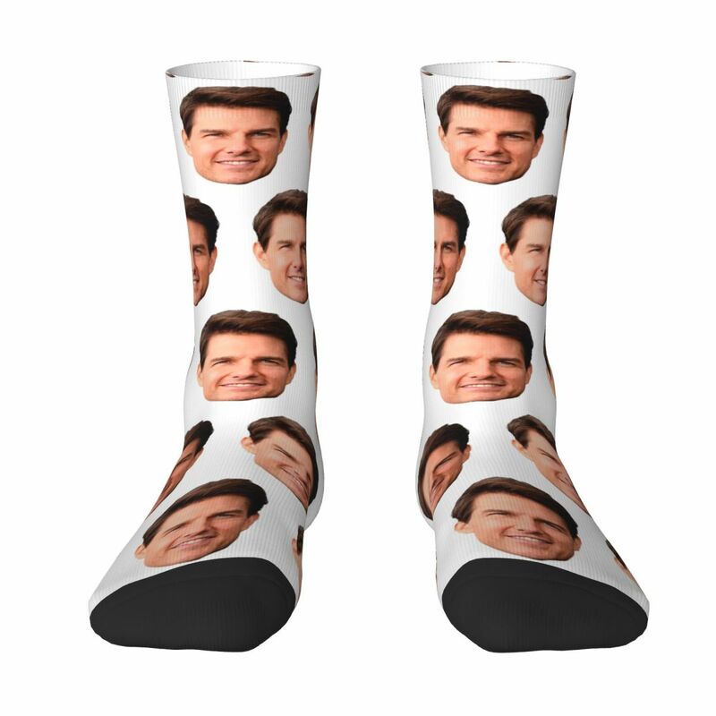 Мужские носки с вырезами Tom круиз, поглощающие пот чулки в стиле Харадзюку, всесезонные длинные носки, аксессуары для подарка на день рождения, унисекс