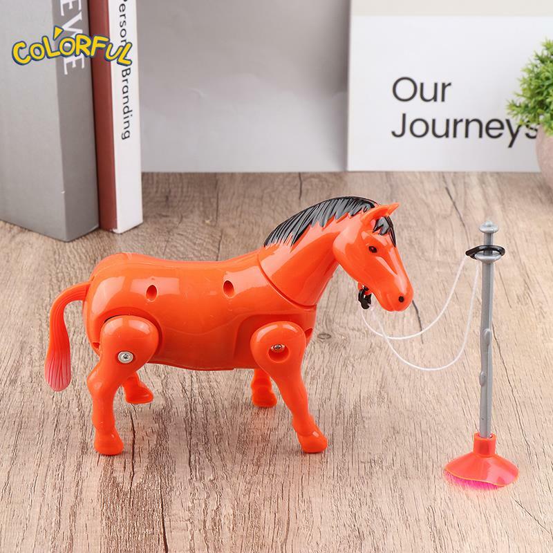 Brinquedo elétrico do cavalo com som claro para crianças, jogo multiúso, colaboração mão-cérebro, instalar facilmente