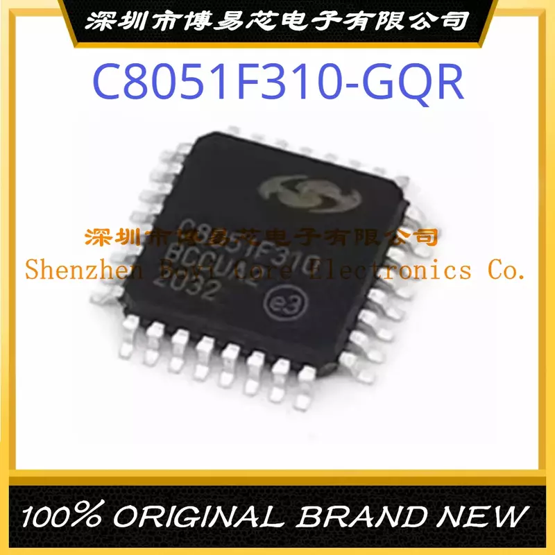 Original Genuine Microcontrolador IC Chip, MCU MPU e SOC, C8051F310-GQR Pacote LQFP-32, Novo