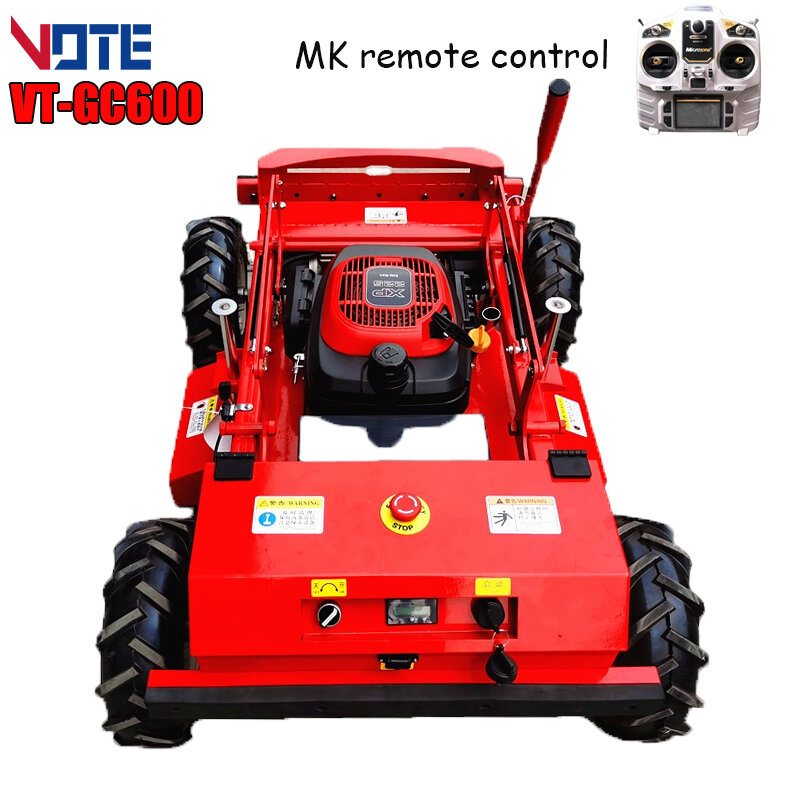 Robô auto propelido andando trator, Crawler cortador de grama, controle remoto, máquina de corte de grama do jardim, automático, personalizado