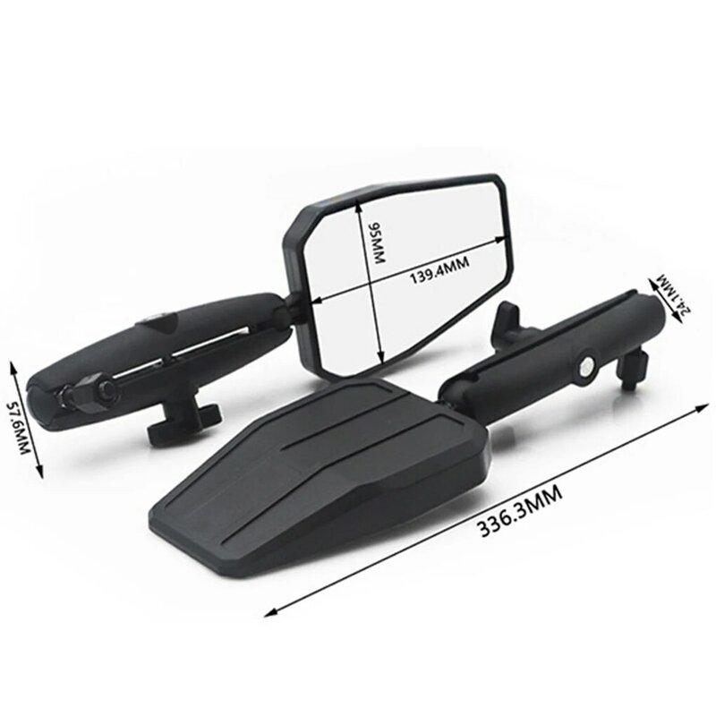 Universal Motorcycle Folding Rearview Mirror For 360 Degree Rotation Durable And Clear