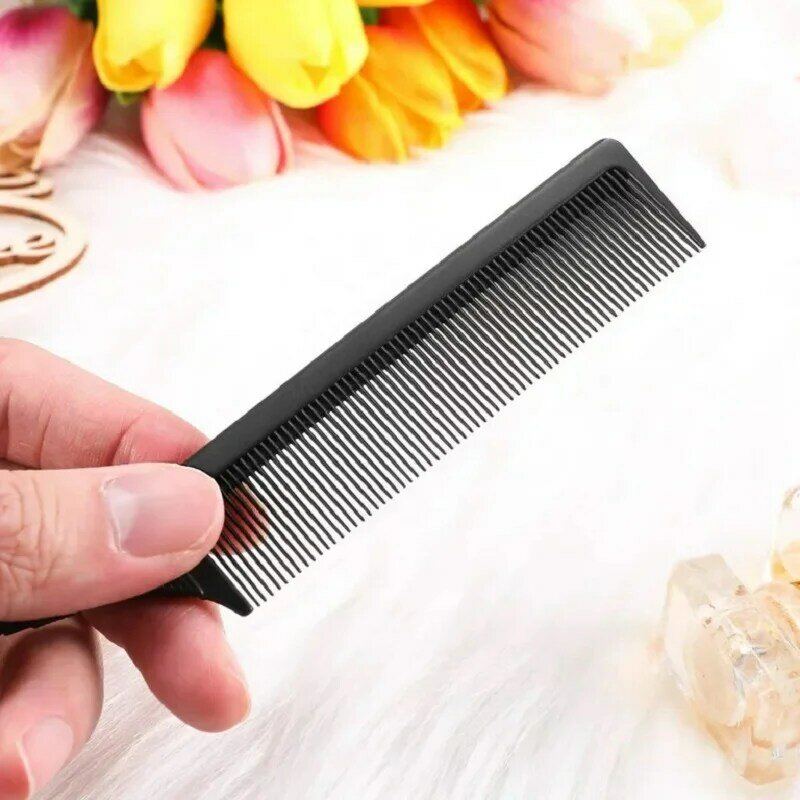 Dense Tooth Steel Needle Comb Pointed Tail Flat Comb Styling Hair Brushes Portable Rat Tail Comb Hairdressing Scalp Massage Tool