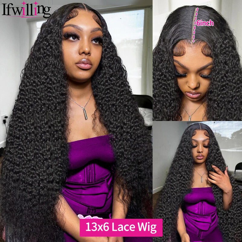 HD Lace Wig 13x6 Human Hair Deep Wave Wig Human Hair Transparent Lace Frontal Wig Human Hair 250 Density 13x6 HDLace Frontal Wig