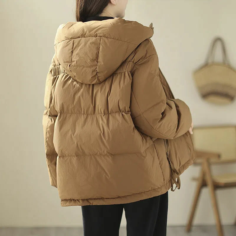 Winter Jacket Women Parkas Thicken Warm Coat Korean Loose Hooded Solid Color Casual Parka Women 2023 New Cotton Padded Clothes