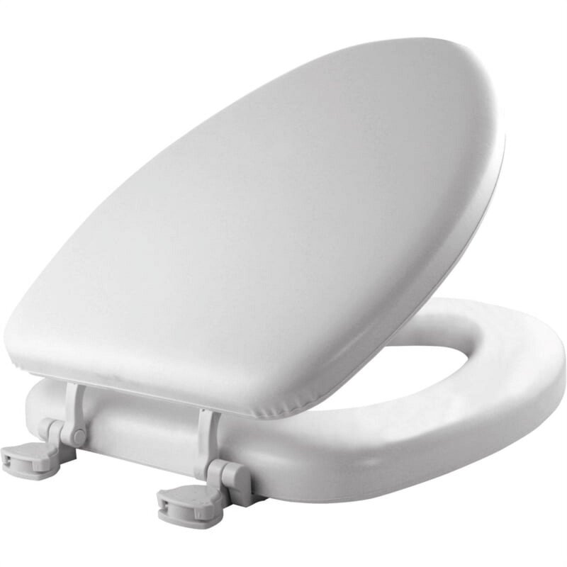 Bemis 274520 удлиненное мягкое сиденье для унитаза, белое