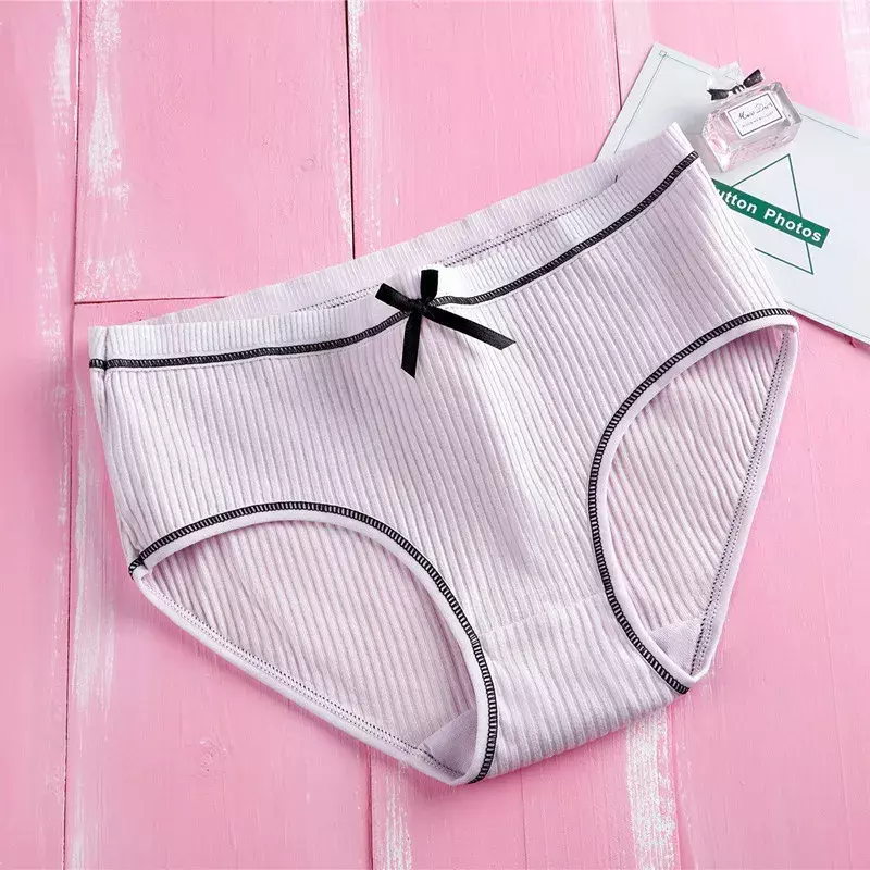 3pc/Lot Girls Women Cotton Underwear Breathable Briefs Young Panties Solid Children Clothes