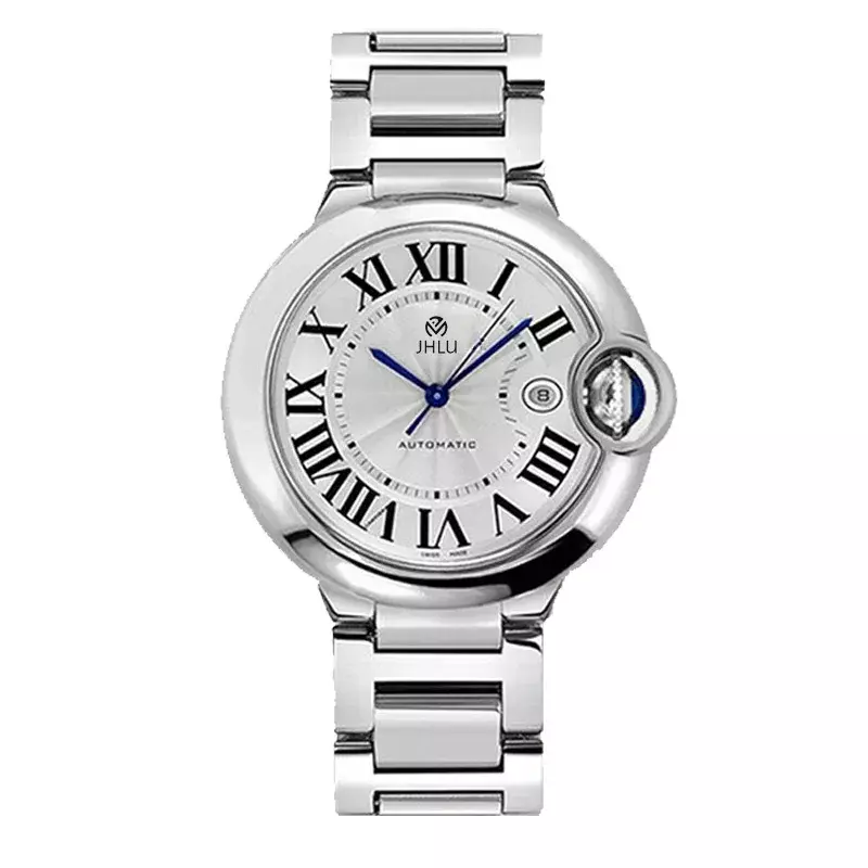 Jam tangan mekanik wanita baru 2024 jam tangan wanita balon Bleu jam tangan elegan cermin safir jam tangan tahan air