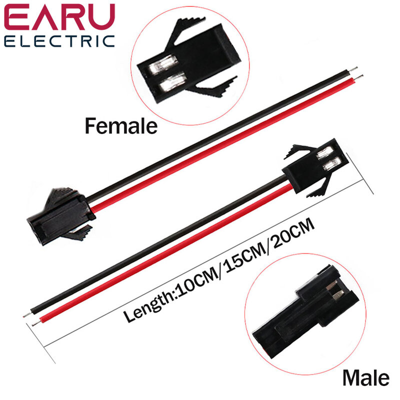 Connecteur LED mâle/600 JST SM 2, 3, 4, 5 ou 6 broches, câble métallique pour bande lumineuse, pilote de lampe