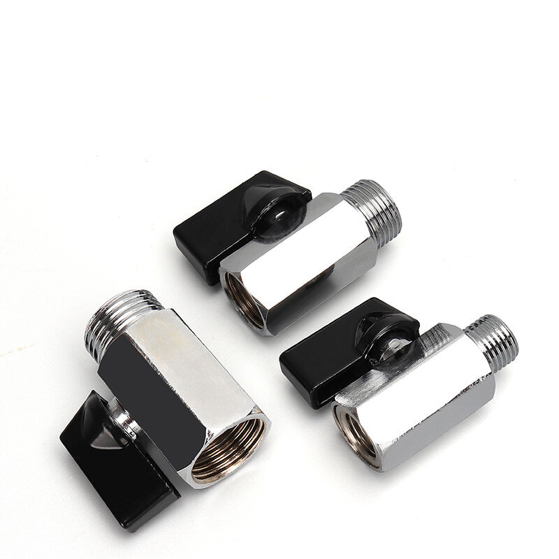 1pc mini válvula de esfera bronze 1/2, 1/4 ", 1/8" bsp macho para válvulas do compressor de ar feminino