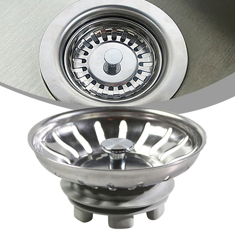 Reliable Stainless Steel Sink Strainer Stopper Smooth Liquid Flow Effortless Cleaning Suitable for Various Drains