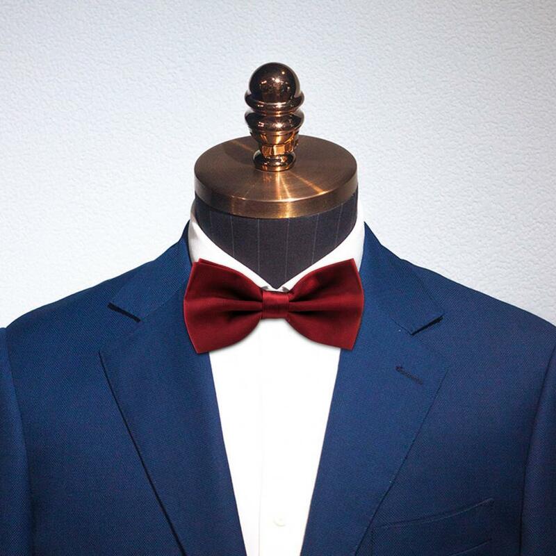 Pajarita ajustable para hombre, corbata de boda de Color sólido, estilo coreano, para fiesta, banquete, graduación
