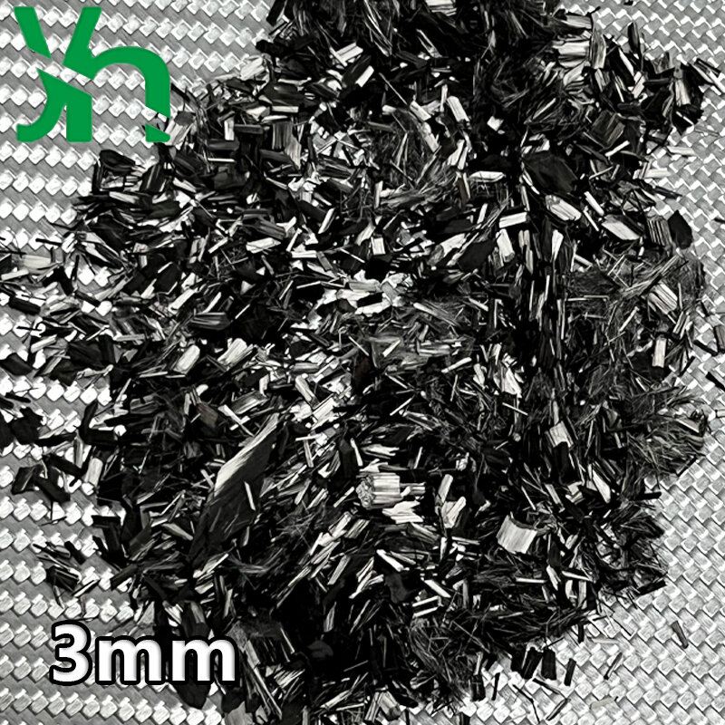 Geschmiedete Kohle faser 3mm gehacktes Kohle faser bündel, verziert mit Marmors truktur auf der Oberfläche, unordentlicher Effekt