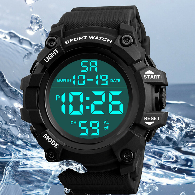 Luxury Men Analog Digital Military Sport LED Waterproof Wrist Watch Exquisite  Fashion Watch Women Wrist Watch Saat Erkek Kol Sa