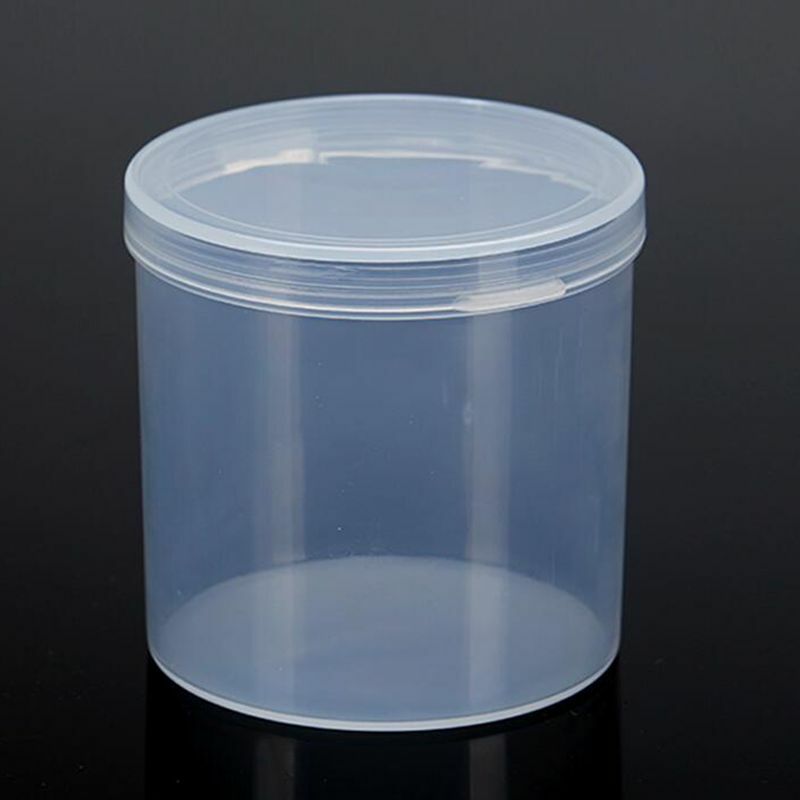 1Pc Kleine Ronde Clear Plastic Kralen Opbergdoos Kleine Artikelen Ambachten Hardware Opslag Container Case Dozen