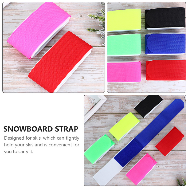 Ski Strap for Carrying Hand, Acessório Snowboard, Fixação Band, 10 pcs