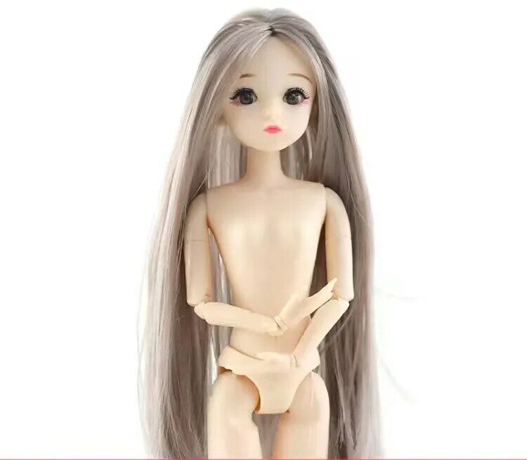 30cm Fashion Doll 1/6 BJD Dolls Body Make-up occhi 3D parrucca lunga capelli bella principessa bambola ragazza bambola giocattolo per le ragazze