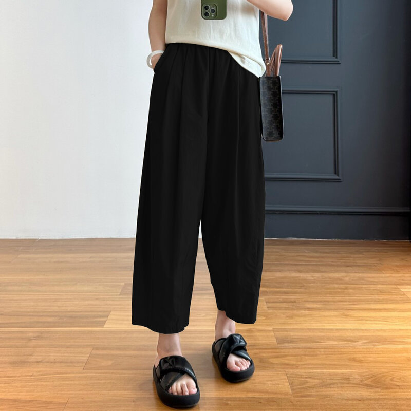 NWT-pantalones de chándal con cordón para mujer, mallas elásticas de 4 vías con bolsillos laterales, 5 colores, 2024