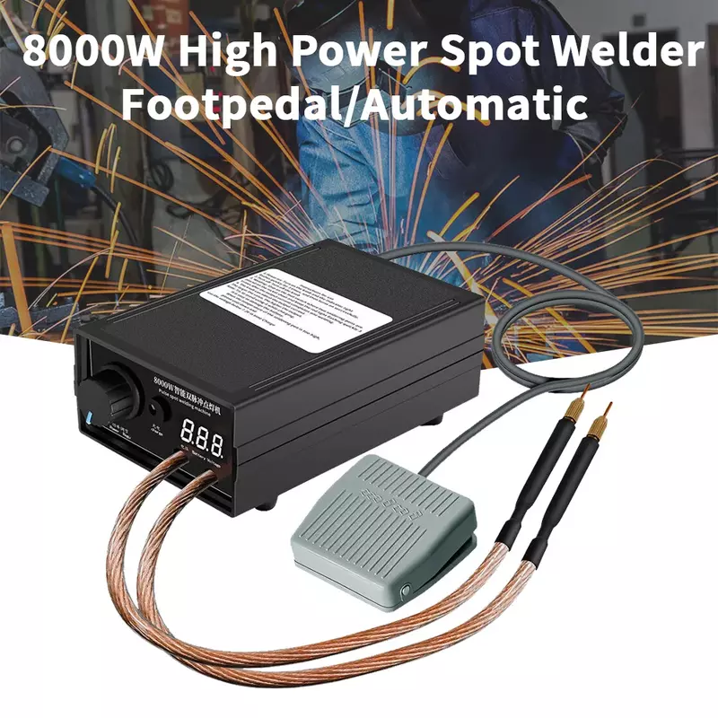 Las Spot daya tinggi 8000W, LAS dapat diatur arus genggam portabel untuk 18650 baterai alat tangan pedal kaki/otomatis