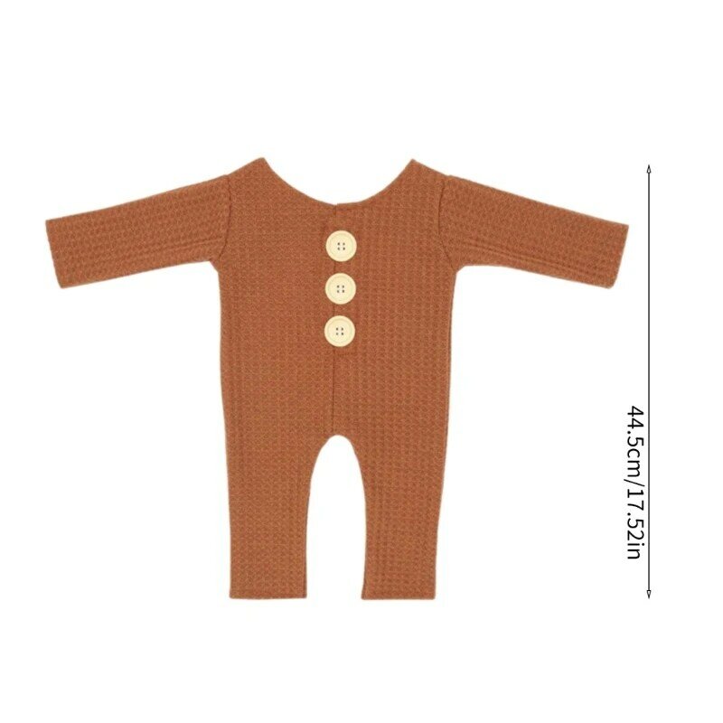 Newborn Photography Knit Romper Reversible Clothes Photo Props Baby Photo Outfit