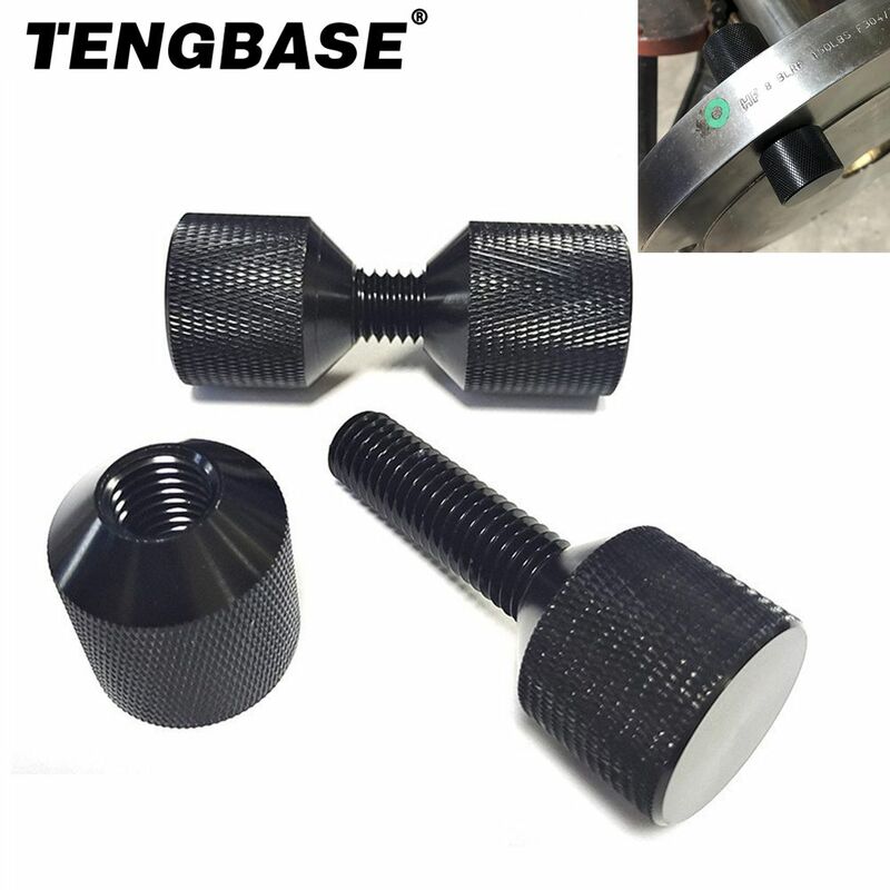 1-1/8" Two Hole Pins Set 6061 Aluminum Lightweight Construction 2 Hole Flange Alignment Pin with Anodized Black Oxide Finish