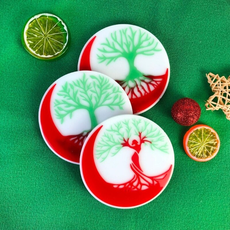 Round Life Tree Mold Handmade Jewelry Mould Epoxy Resin Moulds
