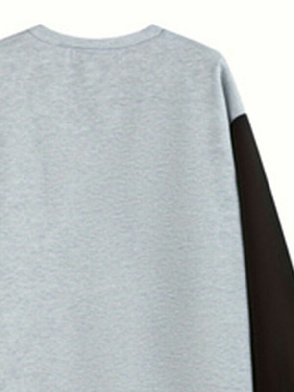 Lässiges Sweatshirt in Übergröße, langärmliges Rundhals-Sweatshirt mit Damen-und Buchstaben-, Katzen-und Schmetterlings druck