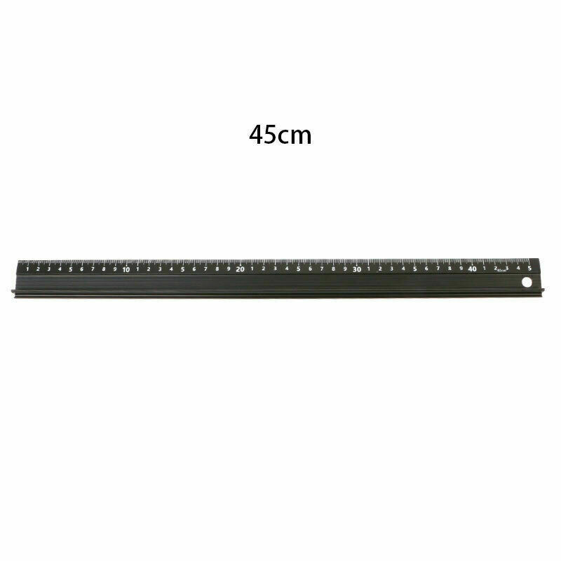 20/30/45cm Thickened Ruler Non-Slip Art Measuring Drawing Tool Protective Square Ruler School Stationery Supplies Craft Marking