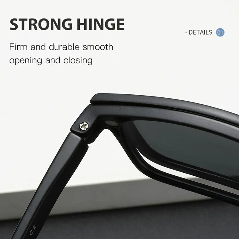 Eyeglasses Frame Men Women With 5 PCS Clip On Polarized Sunglasses Spectacle Magnetic Glasses Male UV400 Eyeglasses 2266