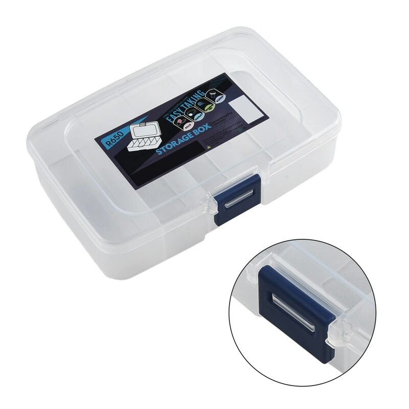 5 Grids Plastic Tool Screws IC Storage Box Fishing Lure Box Craft Organizer Small Part  Bead Holder Case Organizer Container