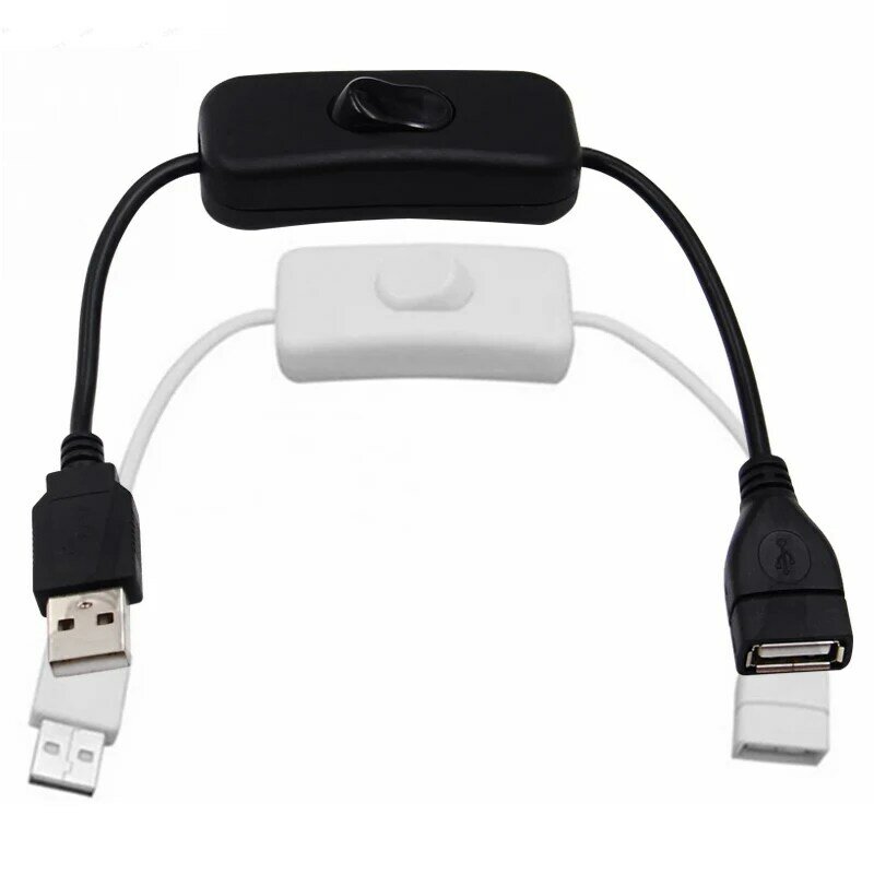 모든 구리 소재 환경 보호 USB 케이블, 수-암 스위치 온/오프 케이블, LED 램프 어댑터, USB 연장 케이블