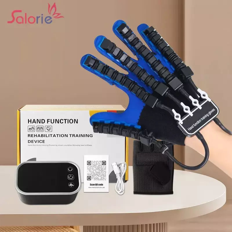 Guanti per esercizi di riabilitazione delle dita della mano sinistra e destra guanti per Robot ictus emiplegia terapia dell'attrezzatura per l'allenamento dell'inarcamento cerebrale