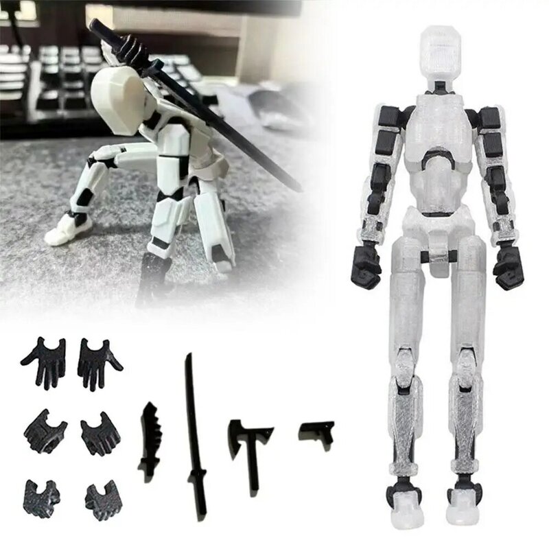 Multi-Jointed Movable Shapeshift Robot 3D Printed Mannequin Dummy Lucky 13 Robot Movable Figures Adult Toys Children's Toys Gift