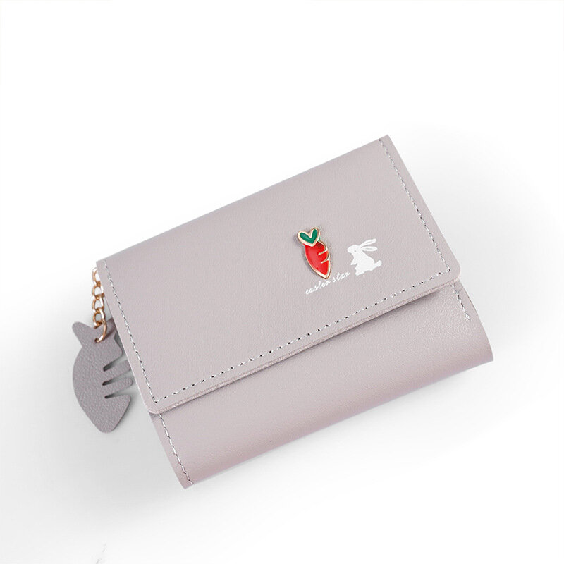 Petit portefeuille court pour femme, mini sac à main étudiant, sac à cartes, édition coréenne, mignon, nouveau, 2024