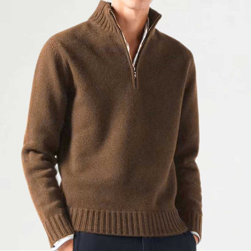 Pullover Tops Fashion Long Sleeve Knitwears Knitted Sweaters Men Sweater Autumn Winter Clothes Jumper High Quality Warm Fleece