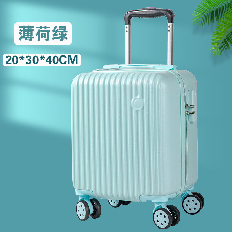 Pluenli neue bonbon farbene Boarding Bag Mini gepäck Damen Universal rad Passwort Koffer Herren koffer