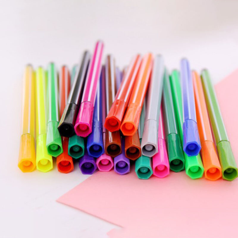قابل للغسل ألوان مائية القلم مجموعة أقلام ملونة للأطفال رسم أقلام تلوين أقلام الرسم
